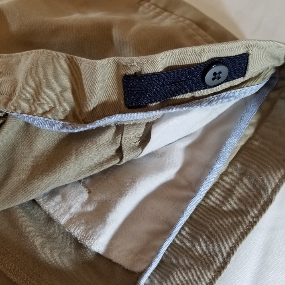 Lands' End Kids Boys Size 18 Khaki Adjustable Waist 4 Pockets - Picture 11 of 12